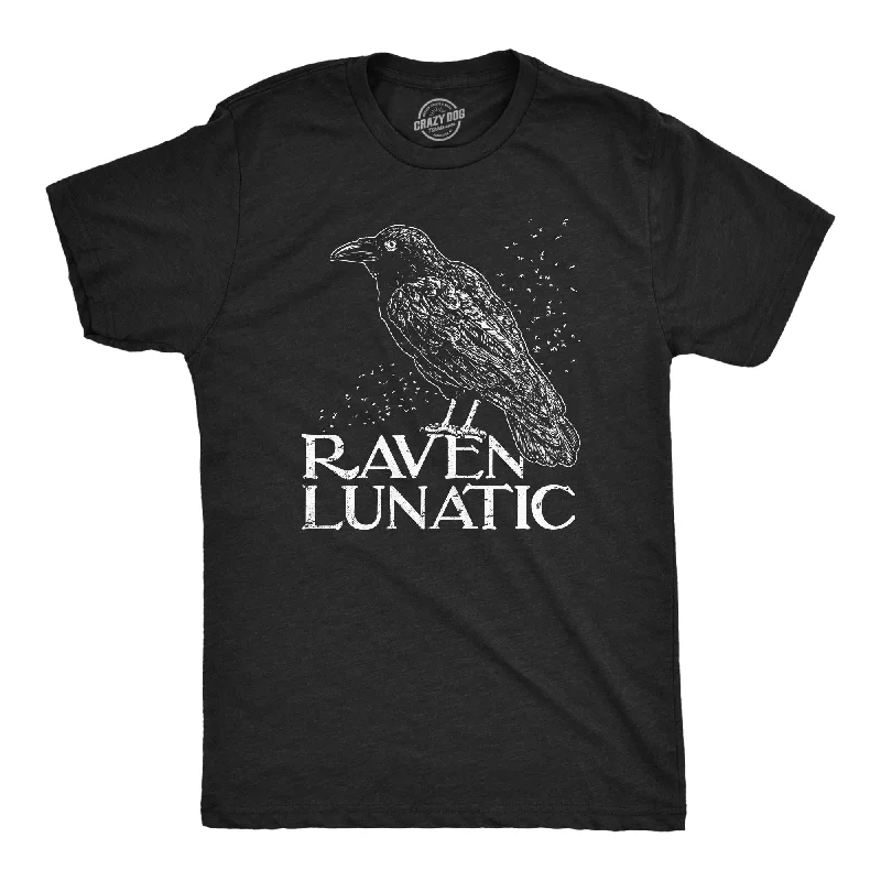 Men's eco-blend t-shirt-Raven Lunatic Men's T Shirt