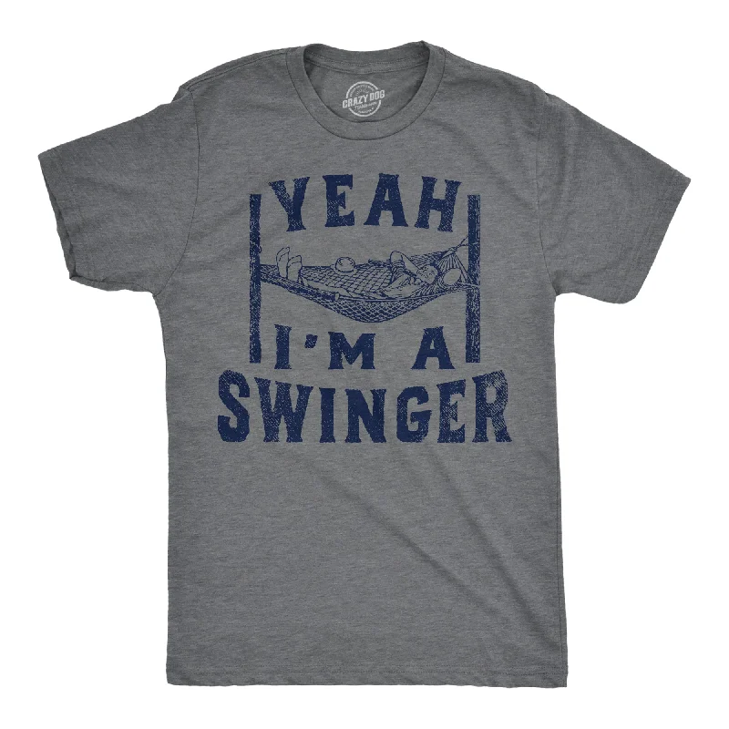 Men's quick-dry casual t-shirt-Yeah Im A Swinger Men's T Shirt