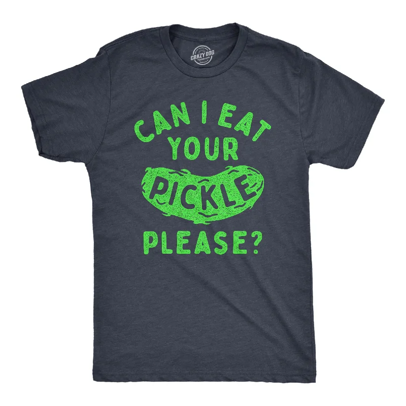 Men's high-stretch t-shirt-Can I Eat Your Pickle Please Men's T Shirt