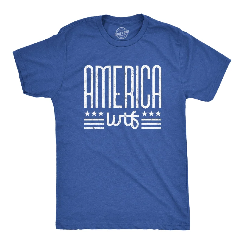 Men's yoga wear t-shirt-America WTF Men's T Shirt