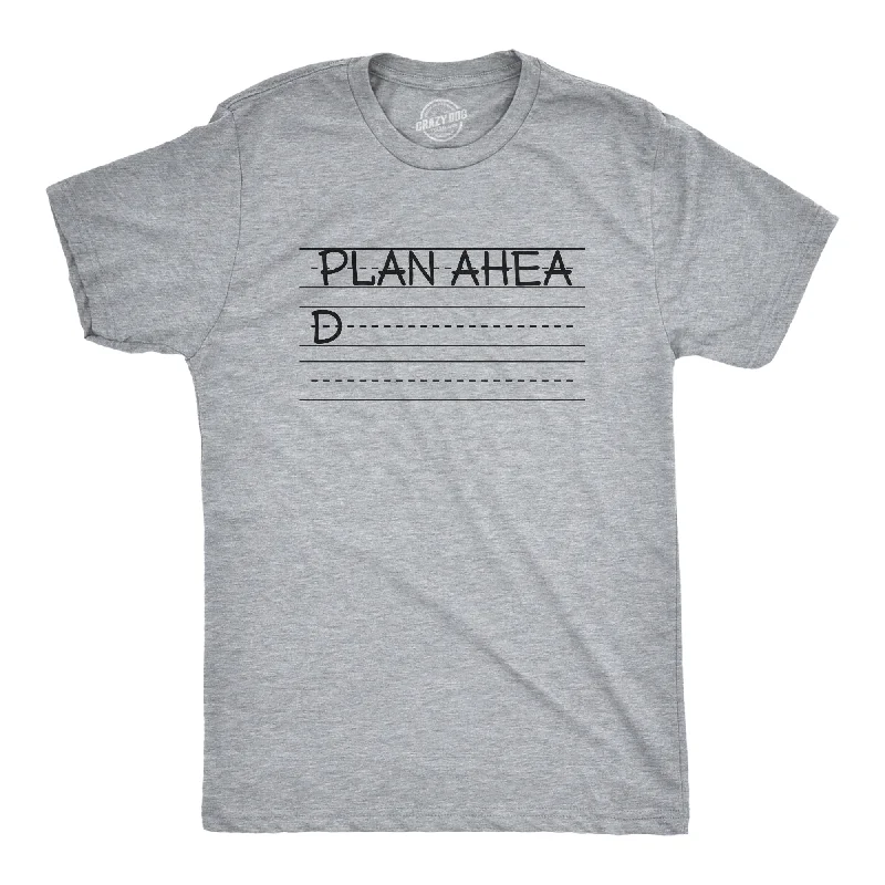 Men's yoga wear t-shirt-Plan Ahead Men's T Shirt