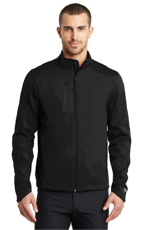 Men's versatile bomber jacket-Ogio Mens Endurance Crux Wind & Water Resistant Full Zip Jacket - Blacktop