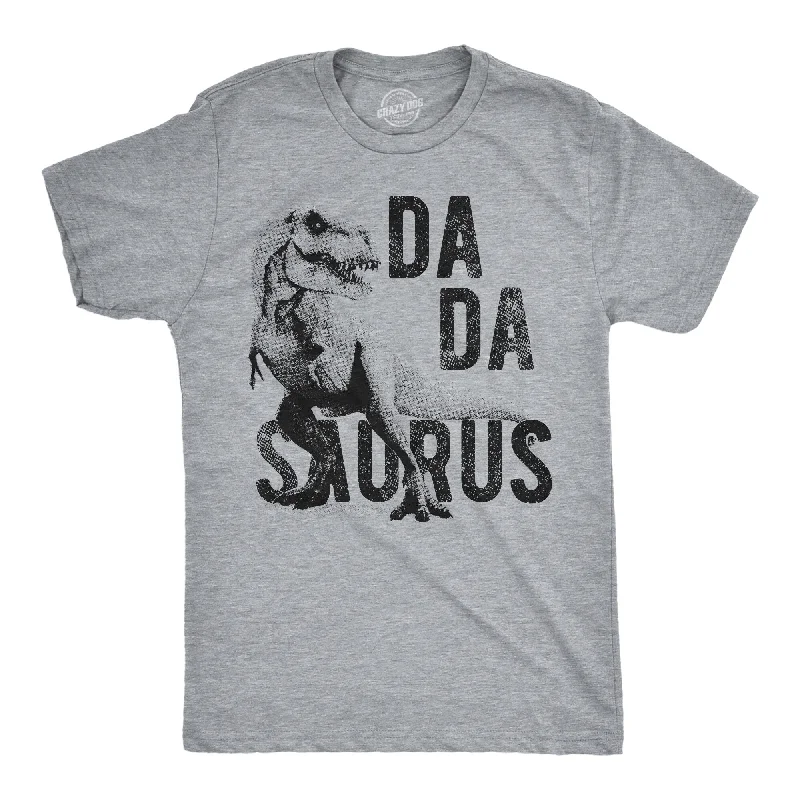 Men's weather-proof t-shirt-T-Rex Dadasaurus Men's T Shirt