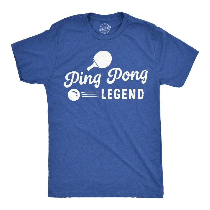 Men's luxury cotton t-shirt-Ping Pong Legend Men's T Shirt