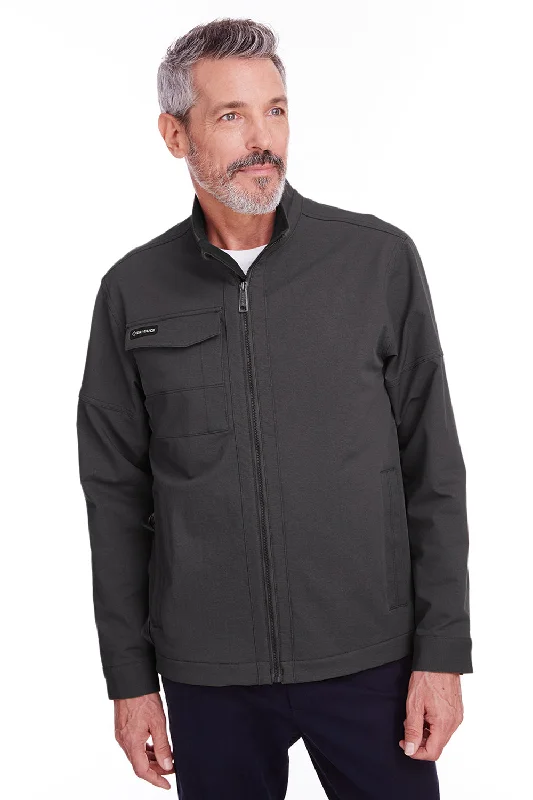 Men's summer travel coat-Dri Duck Mens Ace Water Resistant Full Zip Jacket - Charcoal Grey - Closeout