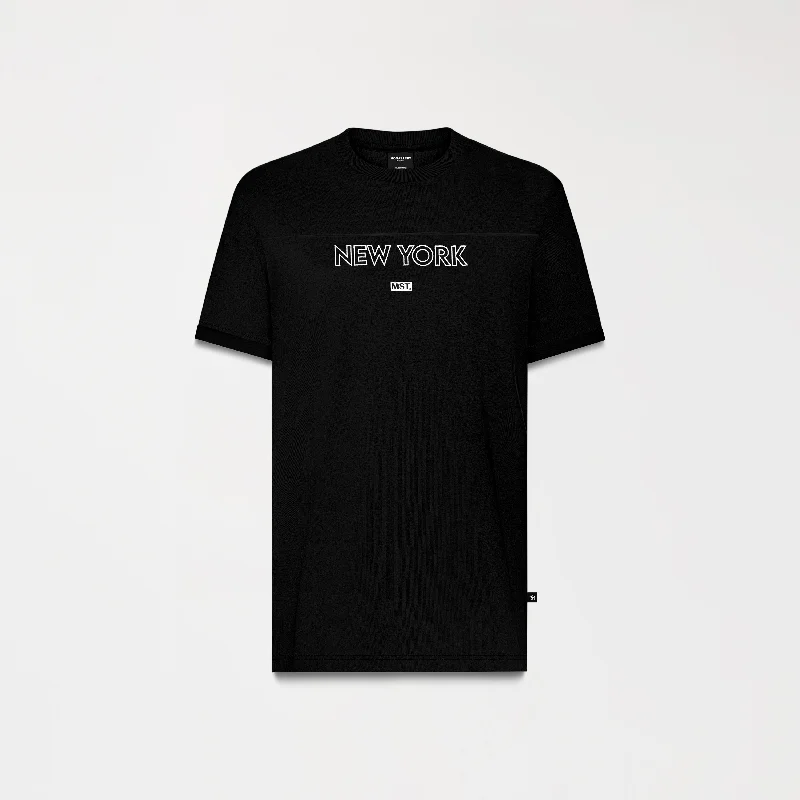 Men's relaxed weekend t-shirt-MISTY T-SHIRT MEN BLACK