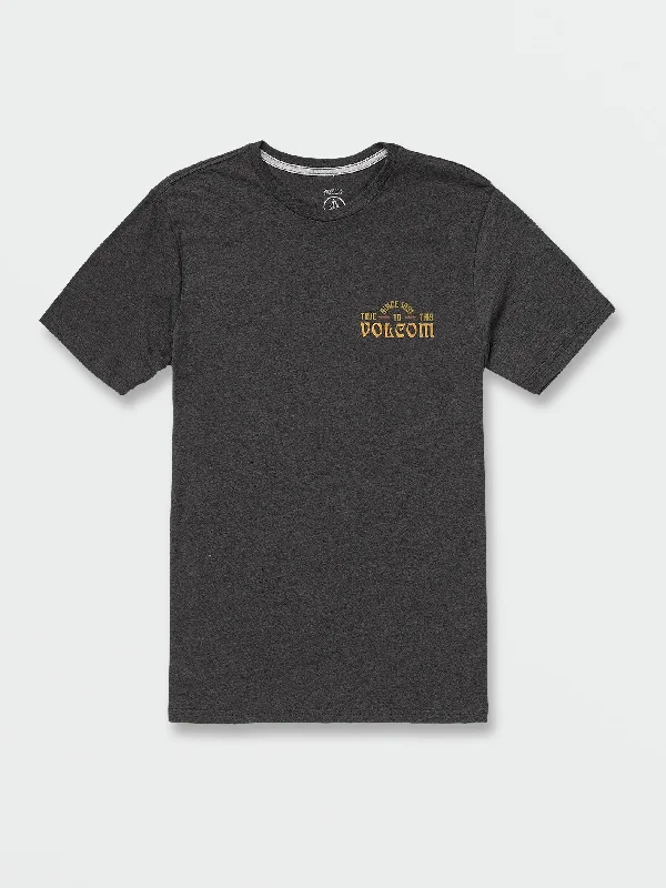 Men's antibacterial t-shirt-Legend Short Sleeve Tee - Dark Black Heather