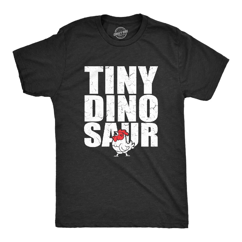 Men's moisture-wicking athletic t-shirt-Tiny Dinosaur Men's T Shirt