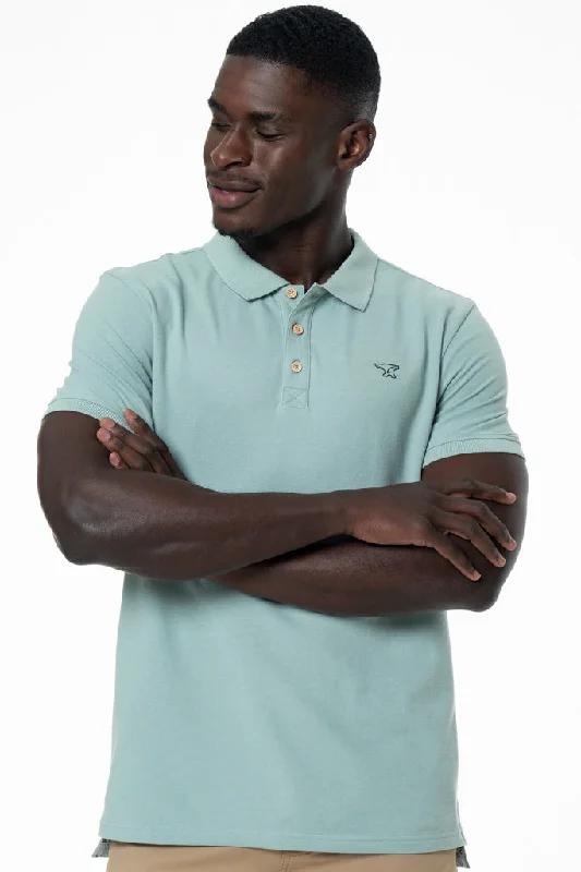 Men's beachwear t-shirt-Golfer _ 140612 _ Sage