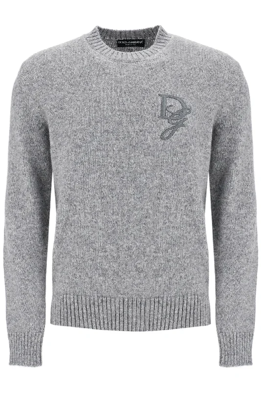 Men's soft sweatshirt-Dolce & Gabbana Men's 'Round Neck Pullover With Dg