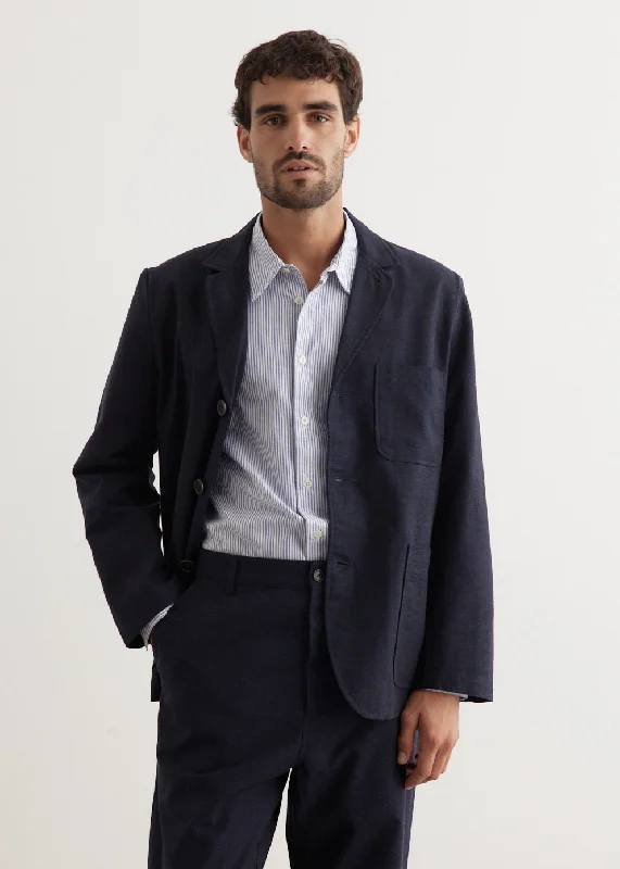 Men's lightweight casual blazer-Three Button Jacket