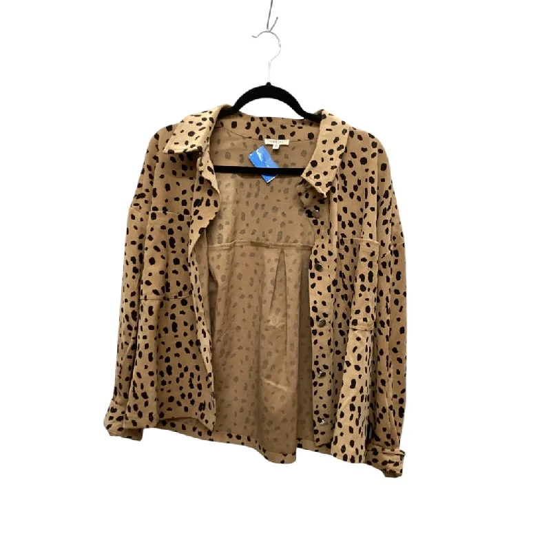 Men's versatile fleece jacket-Jacket Other By Jodifl In Animal Print, Size: M