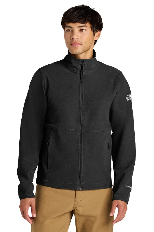 Men's cooling raincoat-The North Face Mens Edge Stretch Wind & Water Resistant Full Zip Soft Shell Jacket - Black - COMING SOON