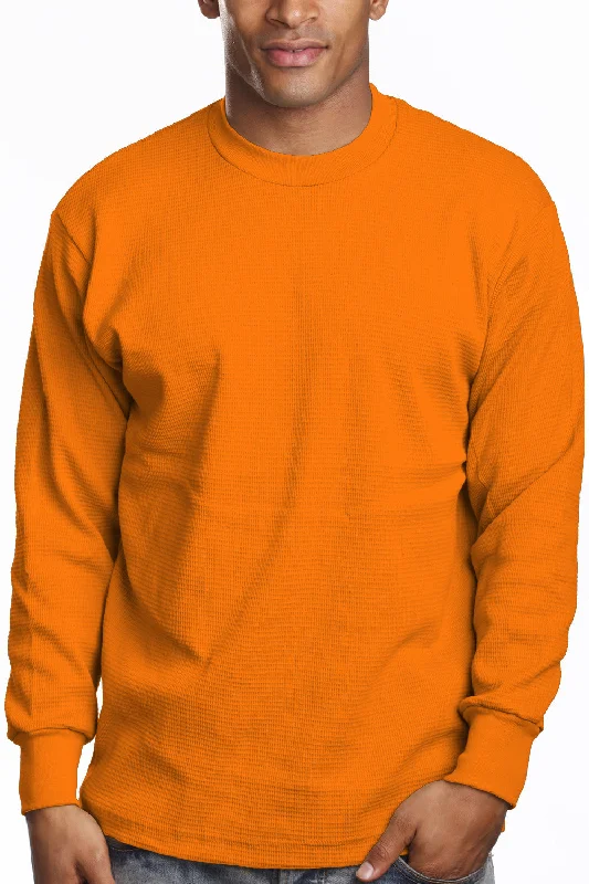 Men's weather-proof t-shirt-Thermal Knit Tops