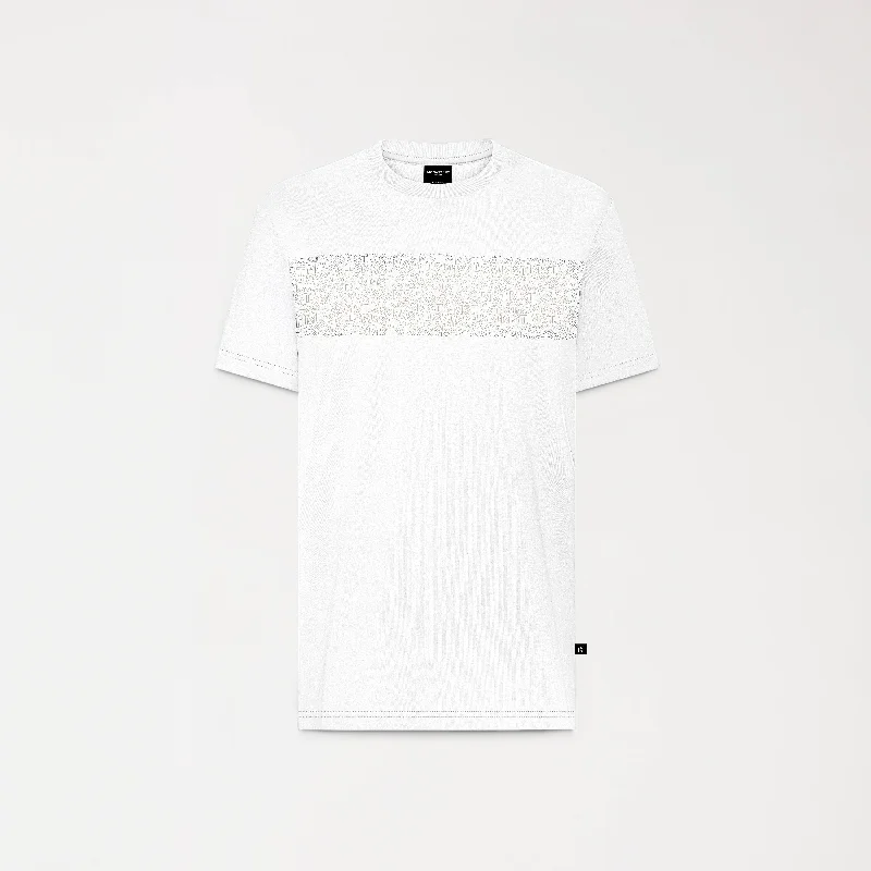 Men's geometric print t-shirt-WINDSOR T-SHIRT MEN WHITE