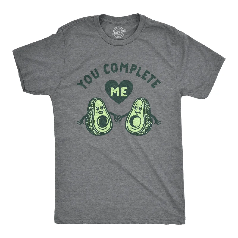 Men's pre-washed t-shirt-You Complete Me Avocados Men's T Shirt