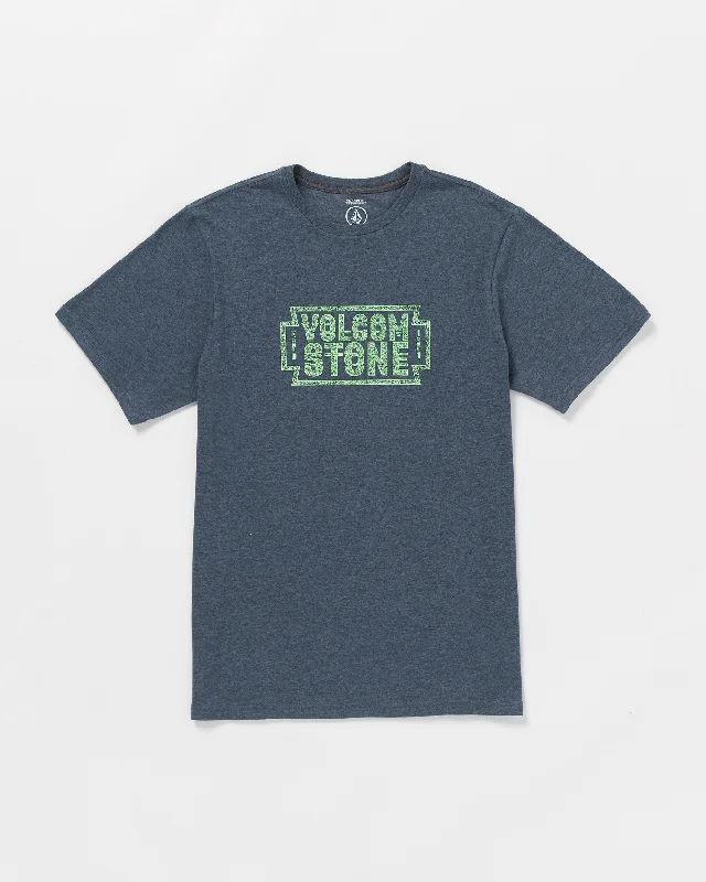 Men's casual comfort t-shirt-Razors Edge Short Sleeve Tee - Navy Heather