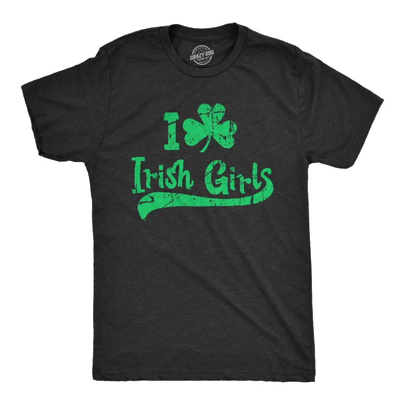 Men's versatile casual t-shirt-I Clover Irish Girls Men's T Shirt