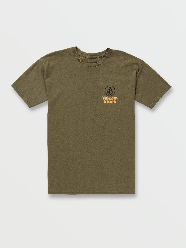 Men's relaxed weekend t-shirt-Ezduzit Short Sleeve Tee - Military