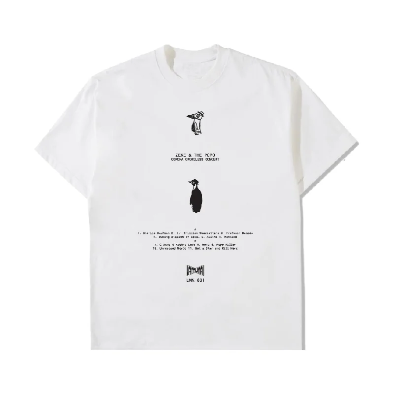 Men's quick-dry casual t-shirt-Zeke & The Popo - Corona Crowdless T-Shirt - White