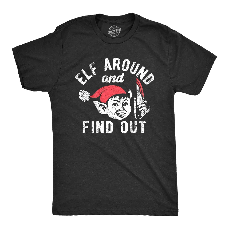 Men's sustainable fashion t-shirt-Elf Around And Find Out Men's T Shirt