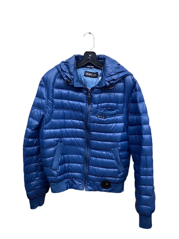 Men's tech-inspired utility jacket-Jacket Puffer & Quilted By Clothes Mentor In Blue, Size: S