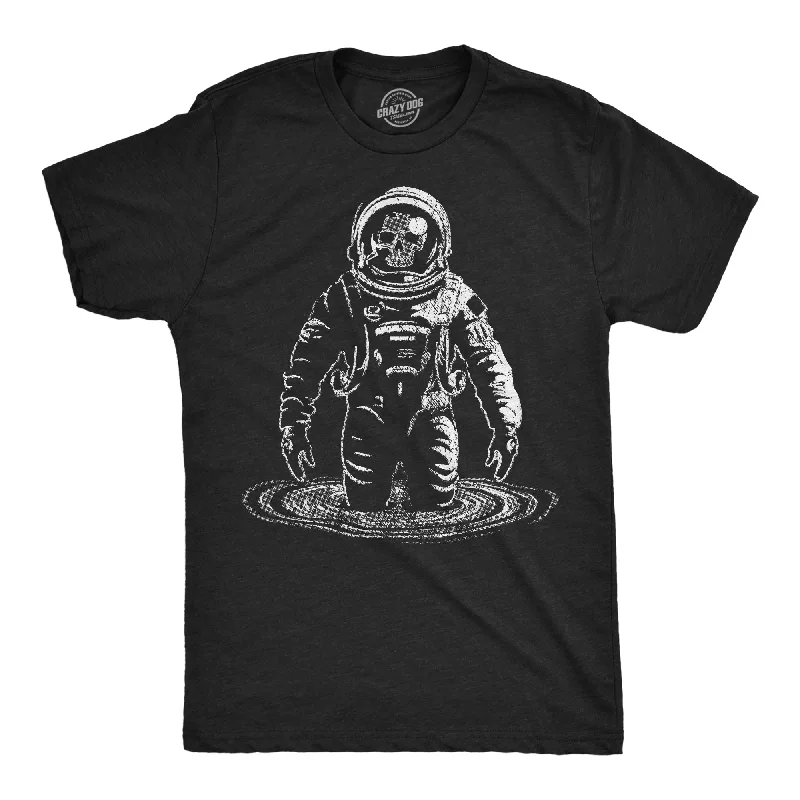 Men's moisture-wicking athletic t-shirt-Skeleton Black Hole Men's T Shirt