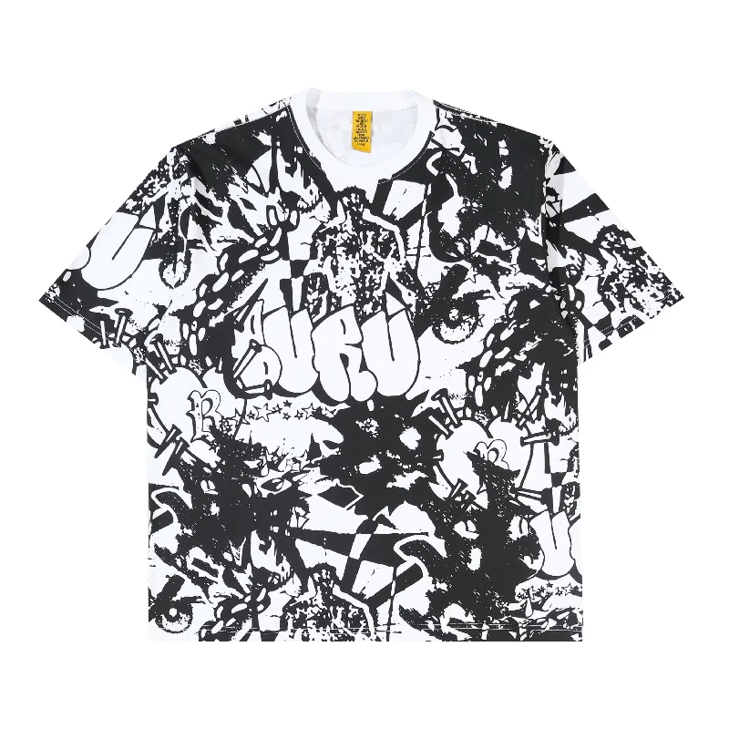 Men's artistic print t-shirt-Print T-Shirt - Bw