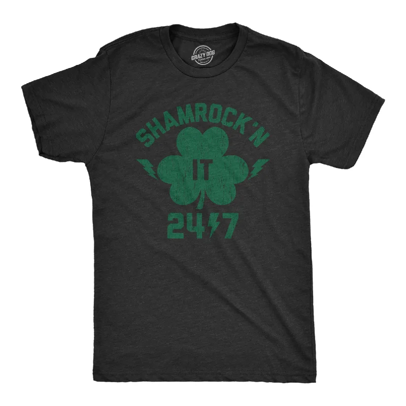 Men's fashion-forward casual t-shirt-Shamrock'n It 24/7 Men's T Shirt