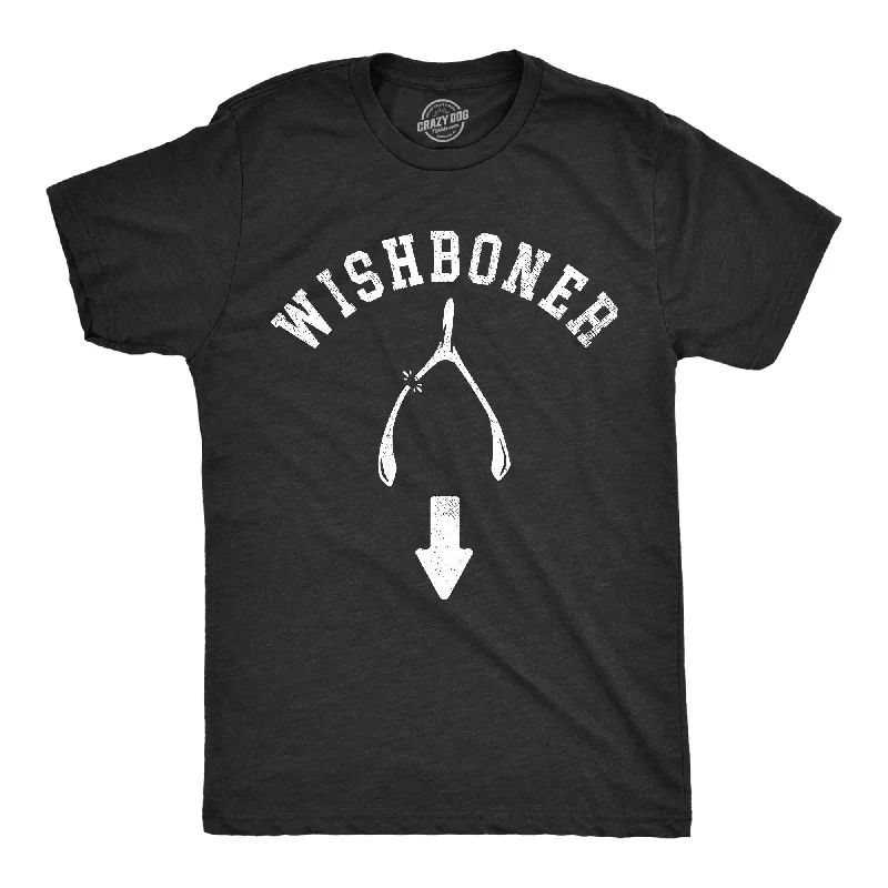 Men's geometric print t-shirt-Wishboner Men's T Shirt