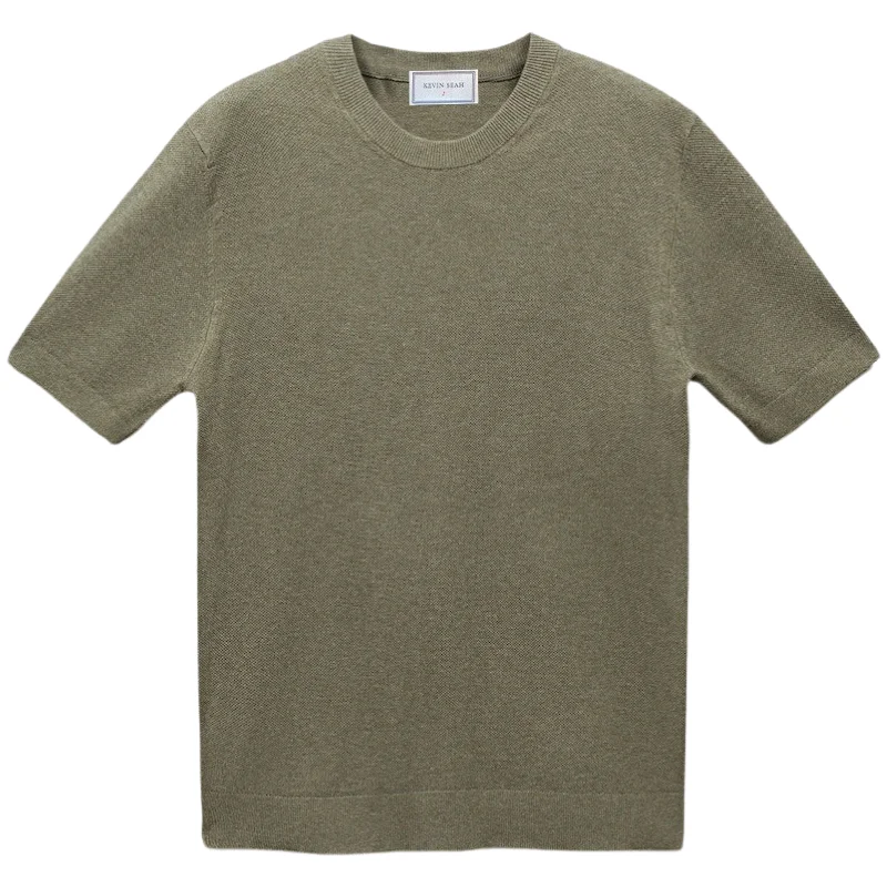 Men's luxury cotton t-shirt-"JASON" COTTON KNIT T-SHIRT