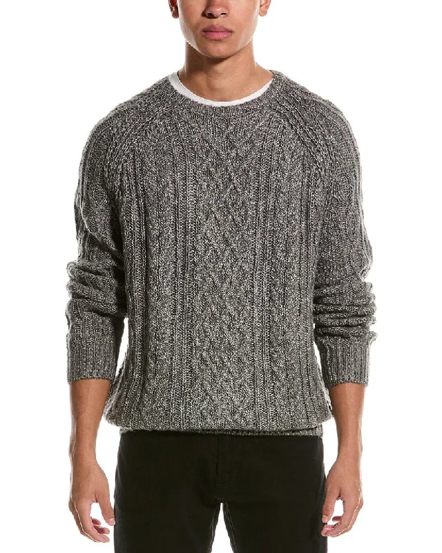 Men's activewear knit-WEATHERPROOF VINTAGE Chunky Wool-Blend Sweater