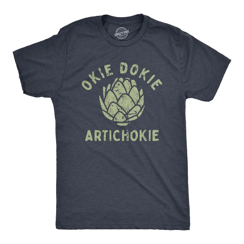 Men's bold stripe t-shirt-Okie Dokie Artichokie Men's T Shirt