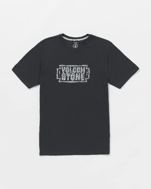 Men's relaxed weekend t-shirt-Razors Edge Short Sleeve Tee - Washed Black Heather