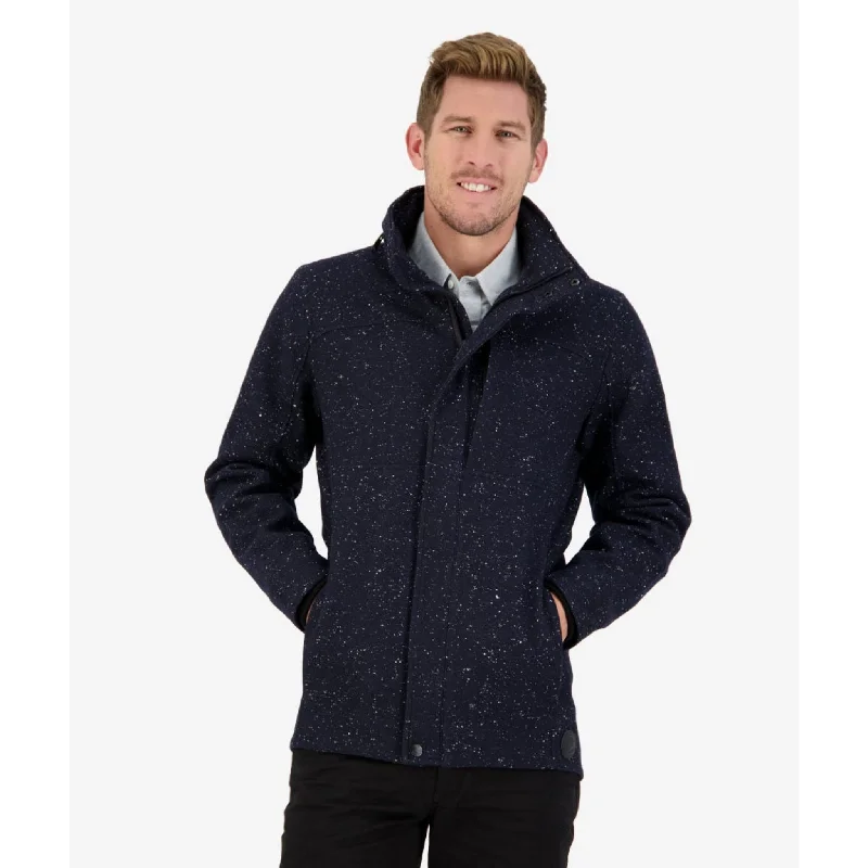 Men's breathable utility jacket-Richmond Jacket - Charcoal Fleck