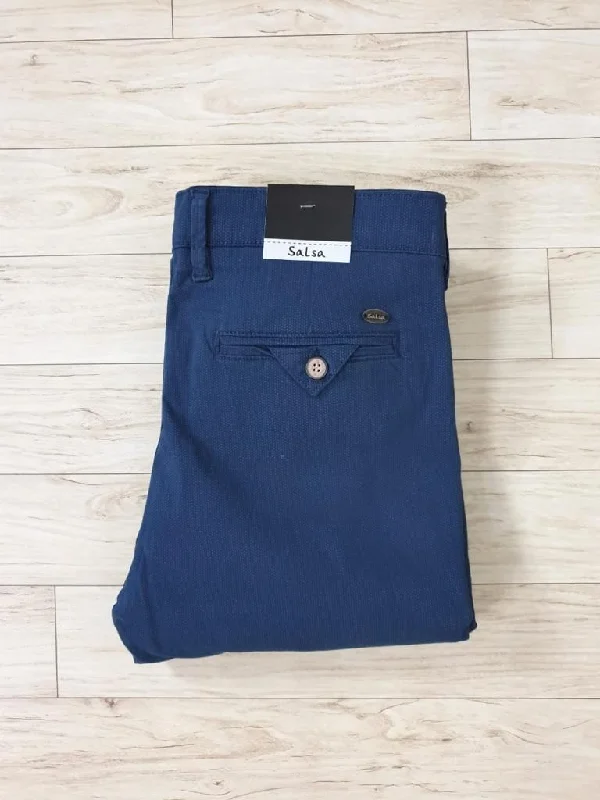 mens military-style pants-Chino Pants Dotted Blue - CHPA17