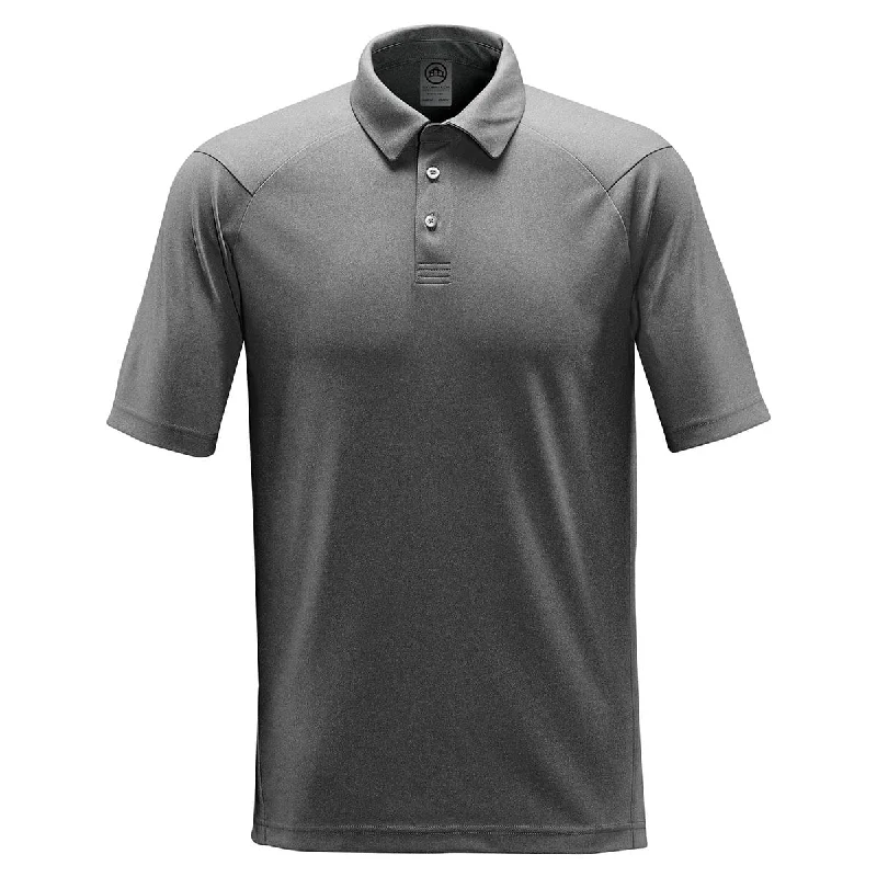 Men's relaxed fit gym polo shirt-Men's Mistral Heathered Polo - SPL-1