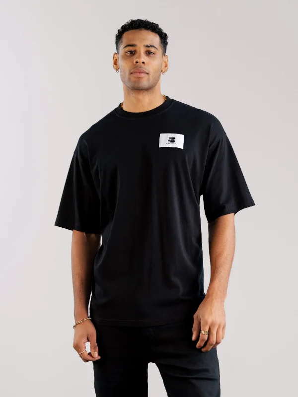 Men's weather-proof t-shirt-Apex Label Relaxed T-Shirt - Black