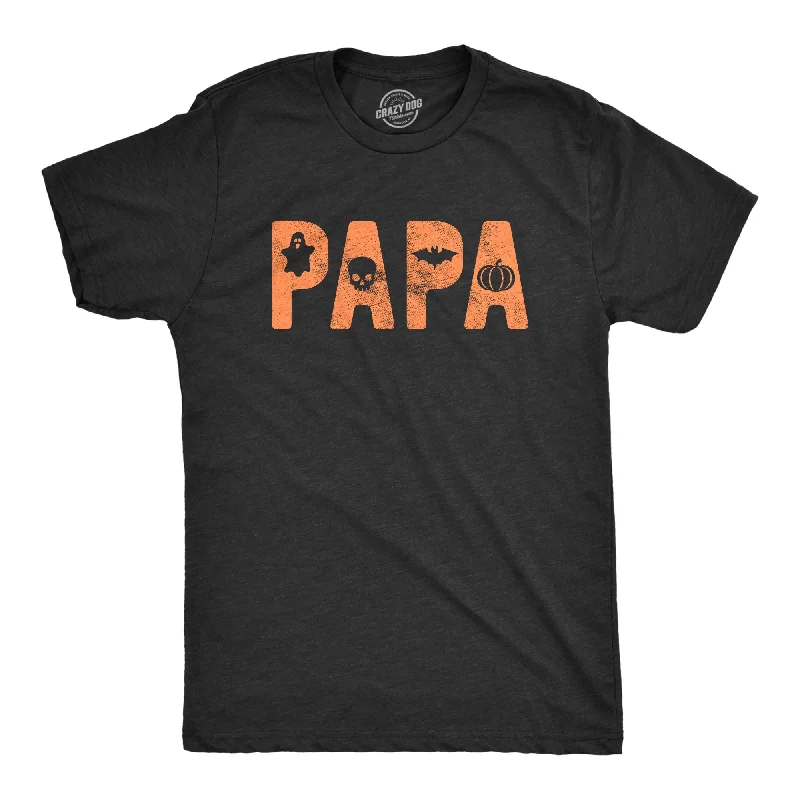 Men's versatile casual t-shirt-Papa Halloween Men's T Shirt