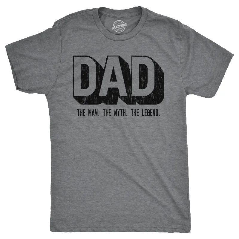 Men's ultra-light t-shirt-Dad The Man The Myth The Legend Men's T Shirt