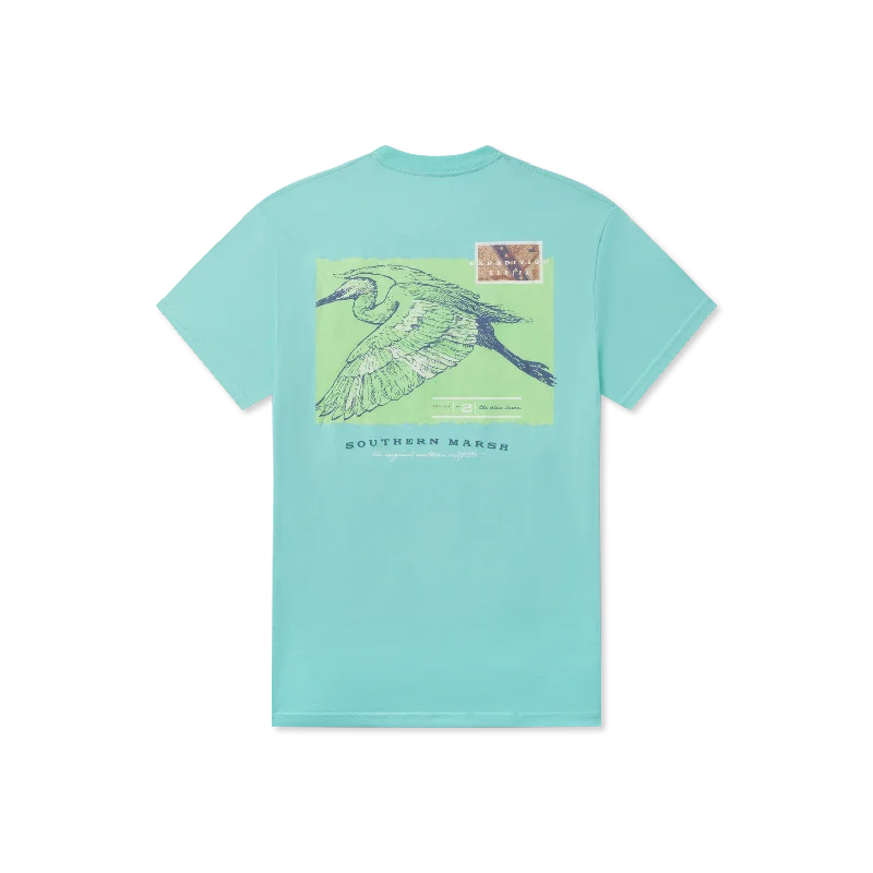 Men's sustainable fashion t-shirt-Expedition Series Tee - Heron