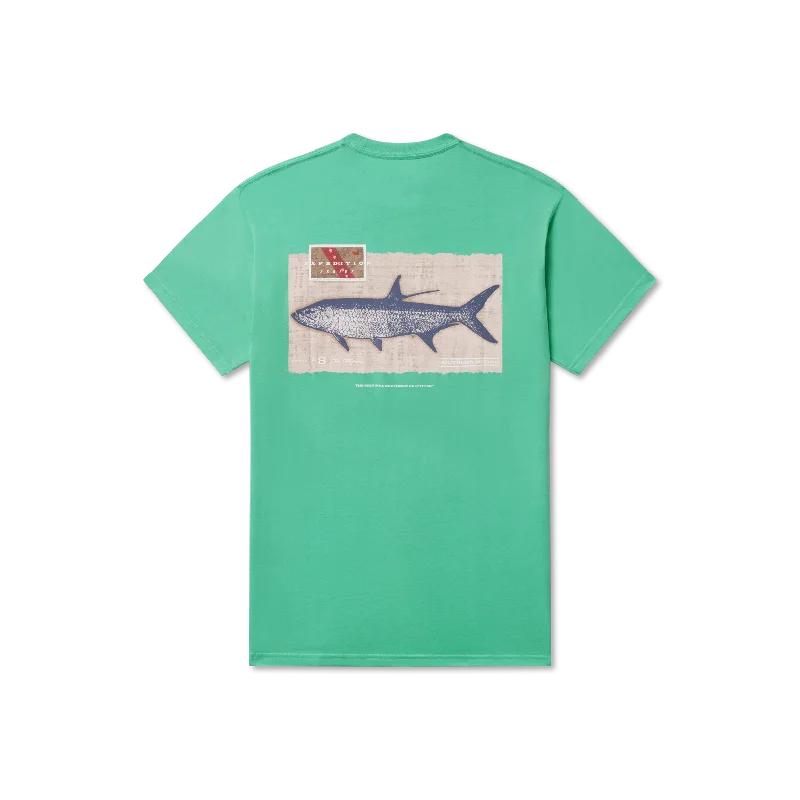 Men's high-stretch t-shirt-Expedition Series Tee - Tarpon