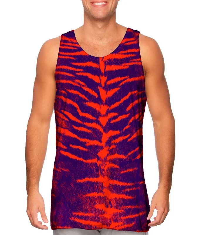 Tiger Leopard Skin Orange Purple